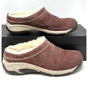 Merrell Encore Ice 4 Clogs Womens Raisin Suede Slip-On Comfort Womens 8